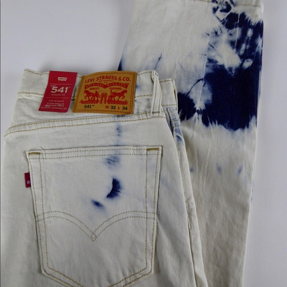 Levi’s Levi Strauss Tie Dye 541 Athletic Fit Jeans - Picture 5 of 8